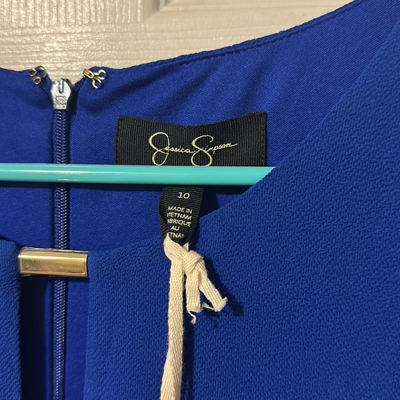 Jessica Simpson Blue Dress (Size 10) - Picture 5 of 9